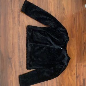 Black Faux Fur Jacket